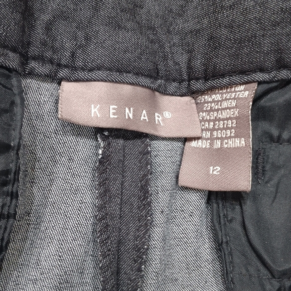 Dark Wash Wide-Leg Sailor Jeans by Kenar - Picture 7 of 9